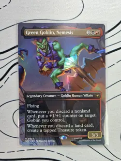 Green Goblin, Nemesis (Borderless) Spider-Man FOIL MTG Magic the Gathering-0023 - Image 1