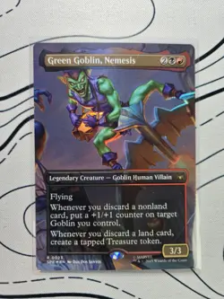 Green Goblin, Nemesis (Borderless) Spider-Man FOIL MTG Magic the Gathering-0023 - Image 2
