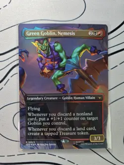 Green Goblin, Nemesis (Borderless) Spider-Man FOIL MTG Magic the Gathering-0023 - Image 4
