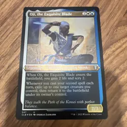 Oji, the Exquisite Blade - FOIL Etched - NM MTG CLB Battle for Baldur's Gate 547 - Image 2