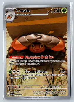 Pokemon SV10: Destined Rivals #186/182 Crustle - Image 1