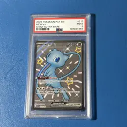 2024 POKEMON PAF EN-PALDEAN FATES SHINY ULTRA RARE #216 MEW EX PSA 9 - Image 1