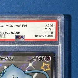 2024 POKEMON PAF EN-PALDEAN FATES SHINY ULTRA RARE #216 MEW EX PSA 9 - Image 2
