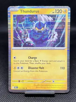 Thundurus 033/086 - Holo Rare - SV: Black Bolt - Pokemon TCG - NM+ - Image 1