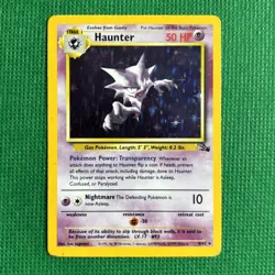 Pokemon TCG: Haunter 6/62 Fossil Set Unlimited Holo VTG WOTC Rare Light Play/EX - Image 1