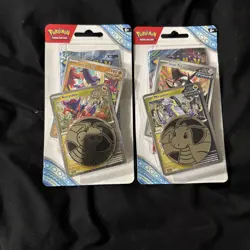 Lot of 2 Pokemon TCG Stellar Crown Great Tusk & Iron Treads Check Lane Packs - Image 1
