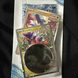 Lot of 2 Pokemon TCG Stellar Crown Great Tusk & Iron Treads Check Lane Packs - Image 3