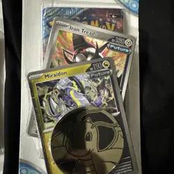 Lot of 2 Pokemon TCG Stellar Crown Great Tusk & Iron Treads Check Lane Packs - Image 4