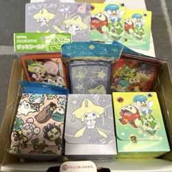 Pokemon Deck Shield and Deck Case Set 64 Sleeves Paldea Trainer Designs - Image 1