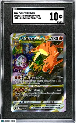 Charizard VSTAR SWSH262 SGC 10 GEM MINT PROMO 2022 Pokemon UPC Ultra Premium - Image 1