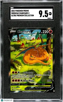 Charizard V SWSH260 SGC 9.5 PROMO 2022 Pokemon UPC Ultra Premium Collection - Image 1