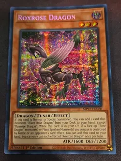 Yugioh Roxrose Dragon MP22-EN060 Prismatic Secret Rare 1st Edition NM - Image 1