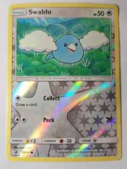 Swablu 56/70 Dragon Majesty Reverse Pokemon Holo Foil Nice! - Image 1