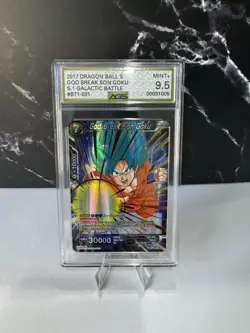 Dragon Ball Super God Break Son Goku Card Galactic Battle 9.5 Mint - Image 1