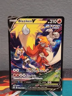 Blaziken V TG14/TG30 Trainer Gallery Pokemon Card Silver Tempest - Image 1
