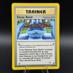 Focus Band 86/111 Rare Non-Holo Neo Genesis Set Pokemon Trainer Card LP - Image 1