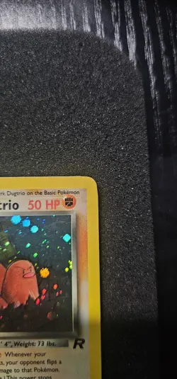 Pokemon Dark Dugtrio Holo Rare Card 6/82 Unlimited Edition LP English Team Roc - Image 4