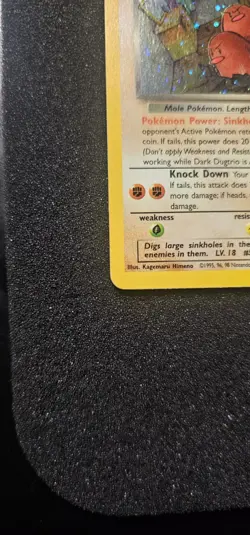Pokemon Dark Dugtrio Holo Rare Card 6/82 Unlimited Edition LP English Team Roc - Image 5