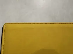 2019 Ultra Pro Yellow Pikachu PRO-Binder Leather 9 Pocket Strap Pokemon Cards - Image 5