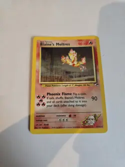 Blaine's Moltres Holo Gym Challenge 1/132 Mint Pokemon Card - Image 1