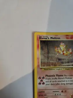 Blaine's Moltres Holo Gym Challenge 1/132 Mint Pokemon Card - Image 4