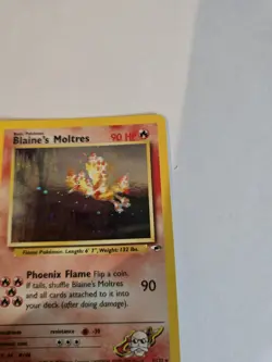 Blaine's Moltres Holo Gym Challenge 1/132 Mint Pokemon Card - Image 5