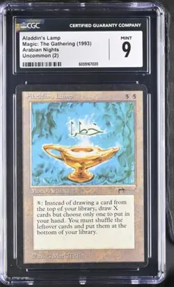 Aladdin's Lamp. Arabian Nights MTG. Just graded. CGC 9, Mint! - Image 1