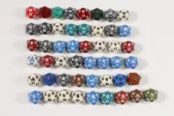 (49) Magic the Gathering MTG Spindown Dice Lot D20 Zendikar Worldwake 2010s - Image 1