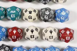 (49) Magic the Gathering MTG Spindown Dice Lot D20 Zendikar Worldwake 2010s - Image 5