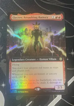 Electro, Assaulting Battery (Extended Art) Marvel's Spider-Man Foil - Image 1