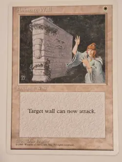 Animate Wall - 4th Edition Core Set - Magic the Gathering MTG Nice! - Image 1