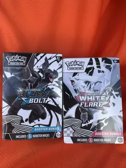 Pokemon TCG Black Bolt and White Flare Booster Bundle Set - Image 1