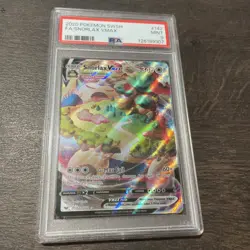 2020 POKEMON SWORD & SHIELD #142 FULL ART/SNORLAX VMAX PSA 9 - Image 1