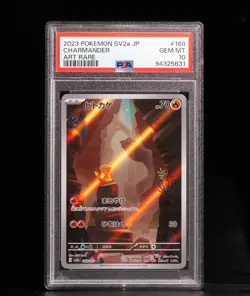 2023 POKEMON JPN SV2A-POKEMON 151 CHARMANDER ART RARE #168 PSA 10 - Image 1