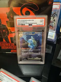 Pokemon TCG Blastoise EX 151 Ultra Rare Scarlet & Violet Card NM-MT PSA 9 - Image 1