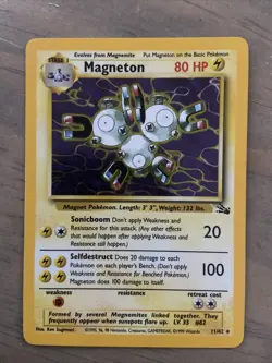 Magneton Holo - Fossil 11/62 - Pokemon TCG - Image 1