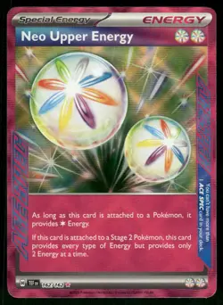 Neo Upper Energy 162/162 ACE SPEC Rare Holo NM Pokemon SV05: Temporal Forces - Image 1