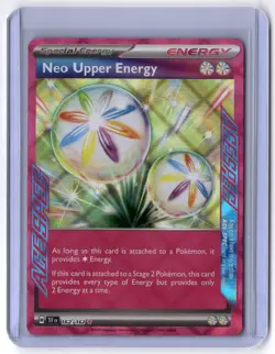 Neo Upper Energy 162/162 ACE SPEC Rare Holo NM Pokemon SV05: Temporal Forces - Image 1