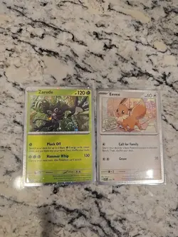 Pokemon TCG Black Star Promo Eevee #200 and Zarude #199 Destined Rivals - Image 1