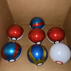Pokemon TCG Poke Ball Tin EMPTY Lot Of 7- Rare - Collector Balls - Image 1