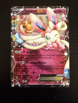 2016 Pokemon Sylveon EX RC21/RC32 Generations: Radiant Collection Holo LP - Image 1
