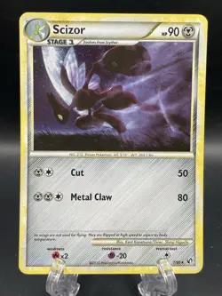Scizor 7/90 HGSS Undaunted Holo Rare ( LP +) Pokemon: TCG - Image 1