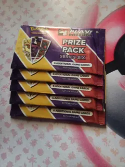 Pokemon TCG Prize Pack Series 6 Lot of 5 Sealed Packs - Image 1