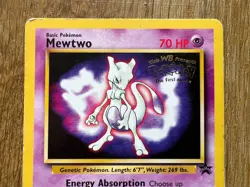 Pokemon | Mewtwo - Wizards Black Star Promo, 3 Non-Holo, First Movie - VG+/LP - Image 2