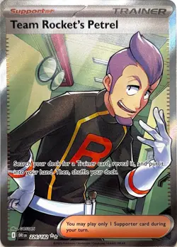Team Rocket's Petrel IR 226/182 DRI Destined Rivals Pokemon Card English - NM - Image 1