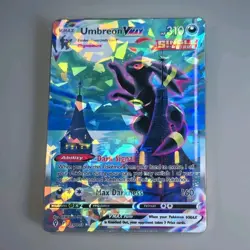 Umbreon Vmax 215/203 Moonbreon Stained Glass / Cracked Ice Holofoil CUSTOM CARD - Image 1
