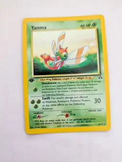 Pokemon TCG Yanma Neo Discovery 17/75 1st Edition Holo Card - Image 1