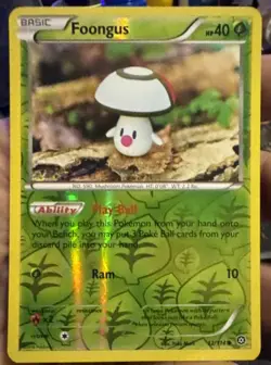 Pokemon Card Foongus 12/114 Reverse Holo XY Steam Siege Near Mint - Image 1