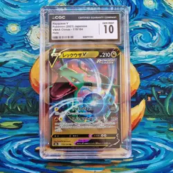 Rayquaza V CGC 10 Vmax Climax s8b 119/184 Japanese Pokemon Card - Image 1