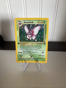 Pokemon Card - Venomoth Jungle 1st Edition 13/64 Holo Rare - Image 1